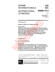 IEC 60695-10-2:1995/AMD1:2001