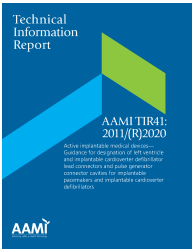 AAMI TIR41:2011/(R)2025