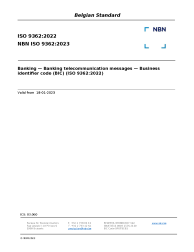 NBN ISO 9362:2023