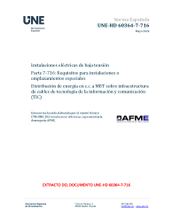 UNE-HD 60364-7-716:2024