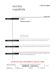 UNE-EN 13835:2012 (R2018)