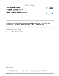 NBN EN ISO 11666:2018