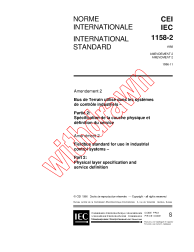IEC 61158-2:1993/AMD2:1996