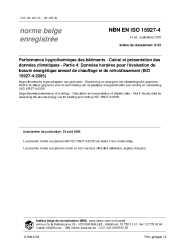 NBN EN ISO 15927-4:2005