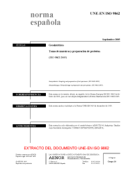 UNE-EN ISO 9862:2005 (R2009)