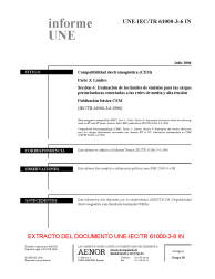 UNE-IEC/TR 61000-3-6:2006 IN
