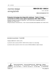 NBN EN ISO 10993-6:2009