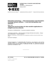 ISO/IEC/IEEE 8802-1AS:2021/COR1:2023