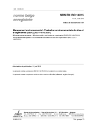 NBN EN ISO 14015:2010