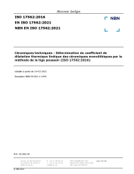 NBN EN ISO 17562:2021