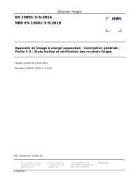 NBN EN 13001-3-5:2016