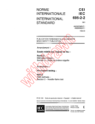 IEC 60695-2-2:1991/AMD1:1994
