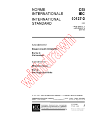 IEC 60127-2:1989/AMD2:2000