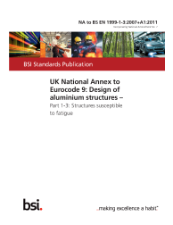NA to BS EN 1999-1-3:2007+A1:2011