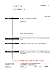 UNE-EN 133:2002 (R2011)