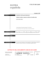 UNE-EN ISO 24450:2006 (R2010)