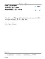 NBN EN 16602-20-07:2016