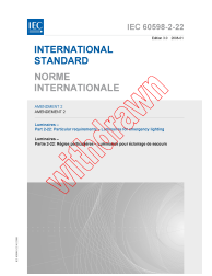 IEC 60598-2-22:1997/AMD2:2008