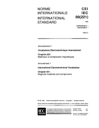 IEC 60050-221:1990/AMD1:1993