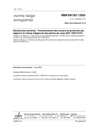 NBN EN ISO 13855:2010