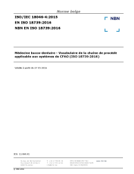NBN EN ISO 18739:2016
