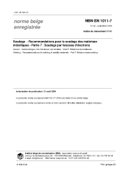 NBN EN 1011-7:2004
