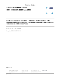 NBN EN 13329:2016+A1:2017