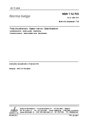 NBN T 52-703:2012