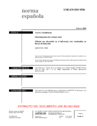 UNE-EN ISO 9556:2002 (R2009)