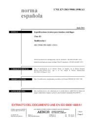UNE-EN ISO 9908:1998/A1:2011