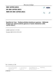 NBN EN ISO 10703:2021