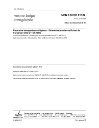NBN EN ISO 21182:2013