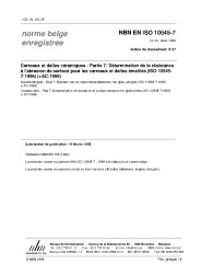 NBN EN ISO 10545-7:1999