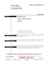 UNE-EN 13118:2001+A1:2009 (R2012)