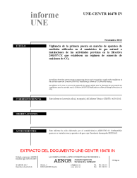 UNE-CEN/TR 16478:2013 IN