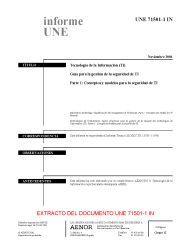 UNE 71501-1:2001 IN