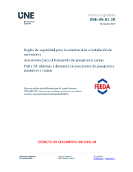 UNE-EN 81-28:2022