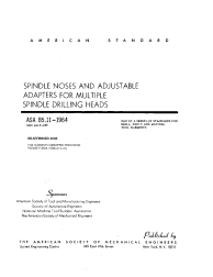 ASME B5.11-1964 (R2008)