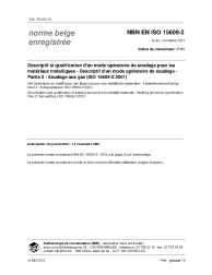 NBN EN ISO 15609-2:2001