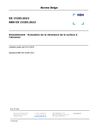 NBN EN 15185:2023