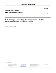 NBN ISO 24088-1:2022