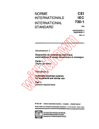 IEC 60730-1:1986/AMD3:1991