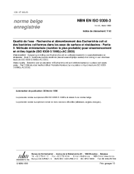 NBN EN ISO 9308-3:1999