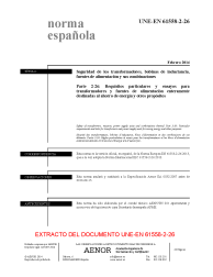 UNE-EN 61558-2-26:2014