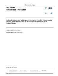 NBN EN ISO 17292:2016