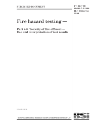 PD IEC/TR 60695-7-3:1998