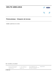 CEN/TS 16981:2016