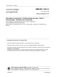 NBN EN 1748-2-2:2005
