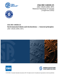 CSA ISO 14020:15 (R2025)