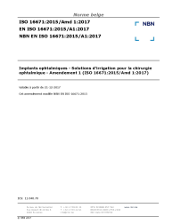 NBN EN ISO 16671:2015/A1:2017